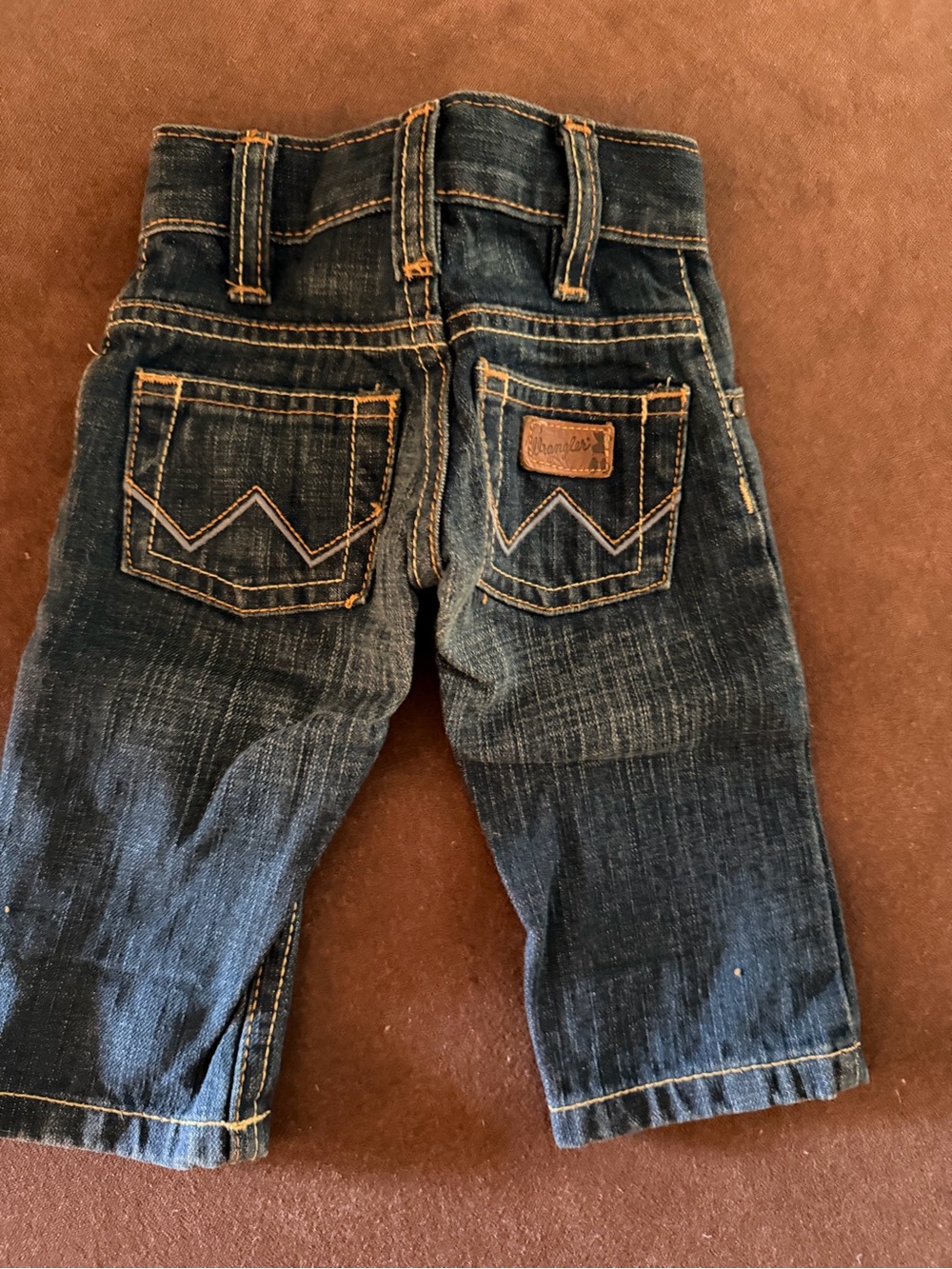 Wrangler Dark Blue Kids Denim Jeans, size 0-3 months